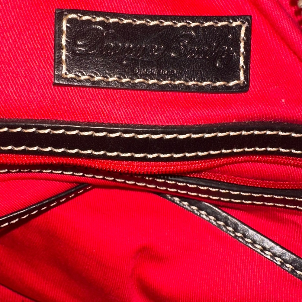 Dooney & Bourke Black and White Monogram Shoulder Bag - Picture 11 of 16